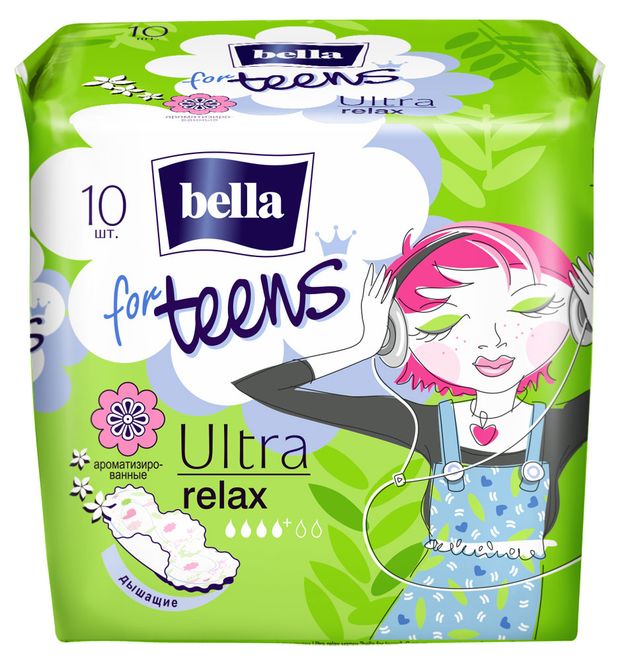 

Прокладки Bella for teens Ultra Relax Deo Fresh 10 шт.