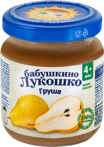 

Пюре фруктовое Бабушкино Лукошко Груша 100 г