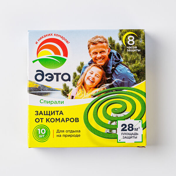 Спирали от комаров и летающих насекомых Дэта 10 шт