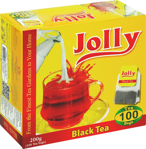 

Чай черный Jolly в пакетиках для разовой заварки 100 пакетиков 200 г