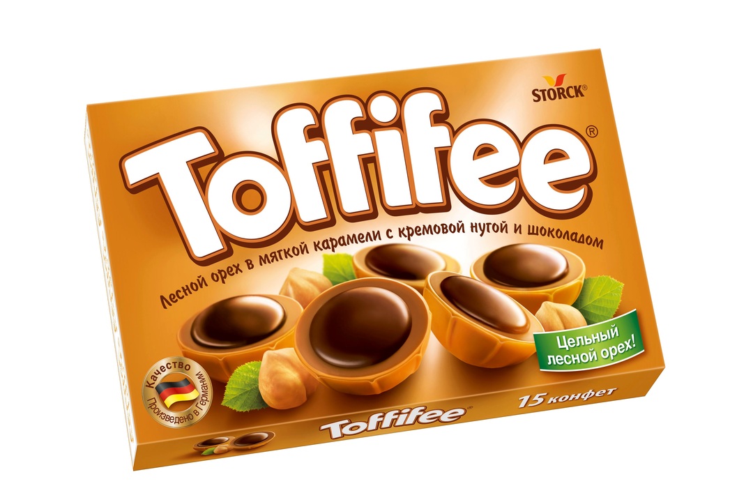 

Набор конфет Toffifee Лесной орех в мягкой карамели с кремовой нугой и шоколадом 125 г