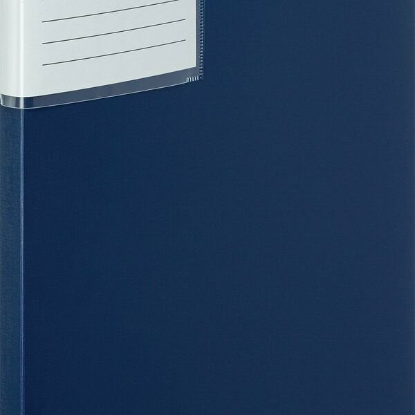 Папка файловая 40 файлов Комус Шелк синяя