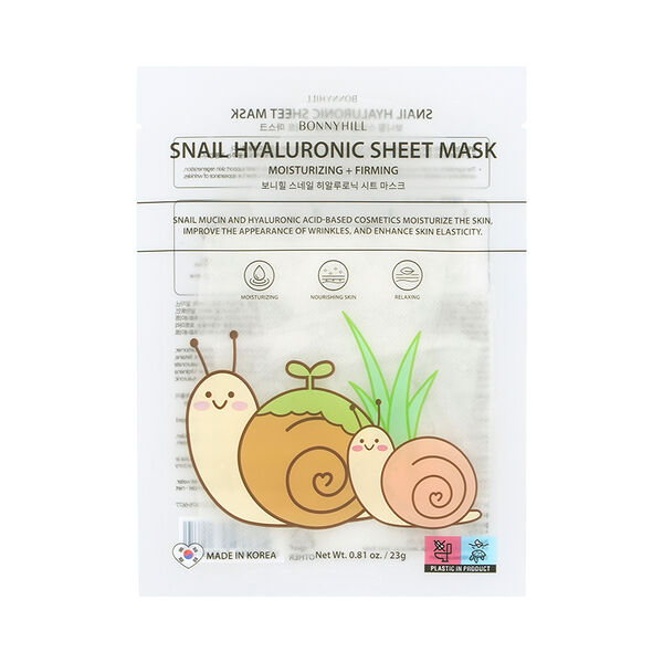 Маска для лица Bonny Hill с муцином улитки и гиалуроновой кислотой 23 г