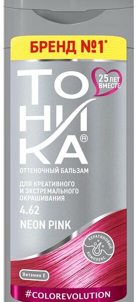 Бальзам для волос Тоника Colorevolution оттеночный 4.62 Neon Pink 150мл