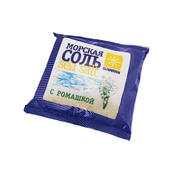 Соль морская природная с ромашкой вес 1кг