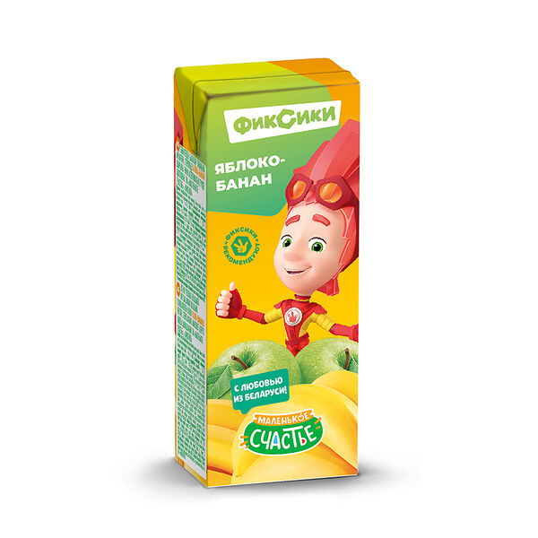 Нектар Маленькое счастье Фиксики яблоко-банан 200мл ДП