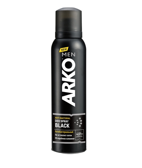 

Дезодорант мужской Arko Men Black антибактериальный 150 мл