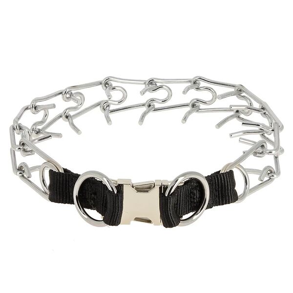 Ошейник для собак строгий, обхват шеи 64 см, ширина 2,5см, серебряный