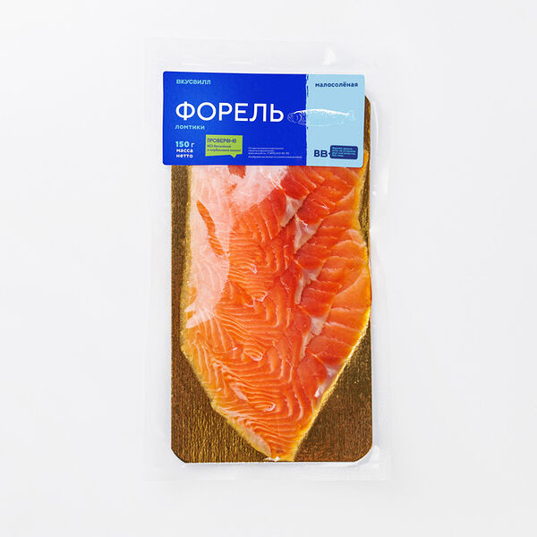 Форель малосоленая ломтики 150 г