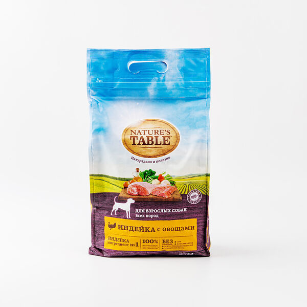 Корм для собак Nature's Table индейка с овощами сухой 2.3 кг