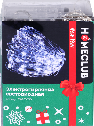 

Гирлянда Homeclub 50 LED 5 м цвет подсветки в ассортименте
