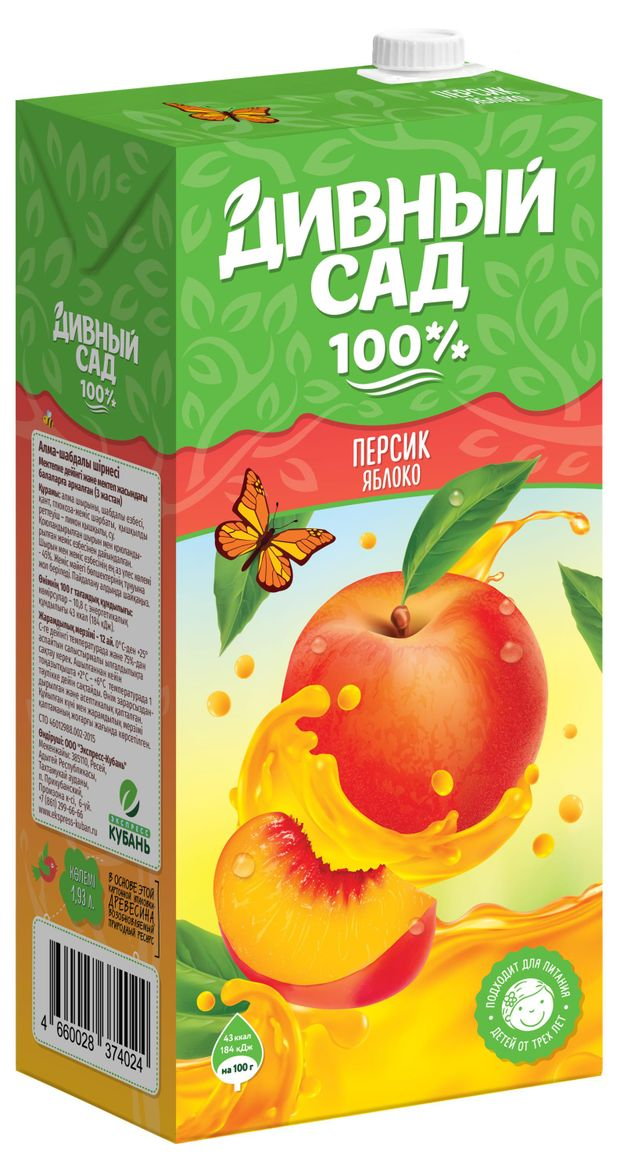 

Нектар Дивный сад Яблочно-персиковый 0.95 л