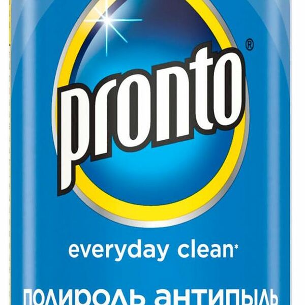 Полироль для мебели PRONTO Антипыль и антиаллерген с ароматом лимона, 250 мл