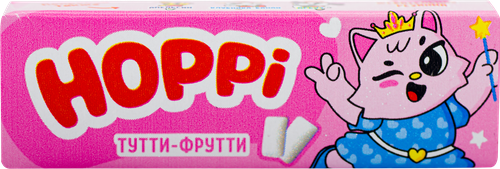 

Жевательная резинка HOPPI со вкусом тутти-фрутти, 13.2 г