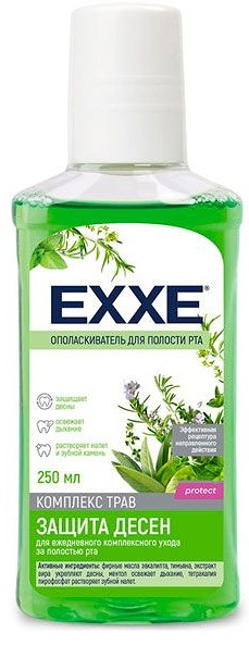 Ополаскиватель для рта Exxe Защита десен 250 мл