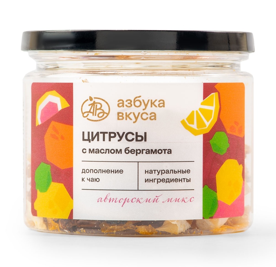 

Чайный напиток Микс цитрусовых с маслом бергамота, Азбука вкуса, 20 г, Россия