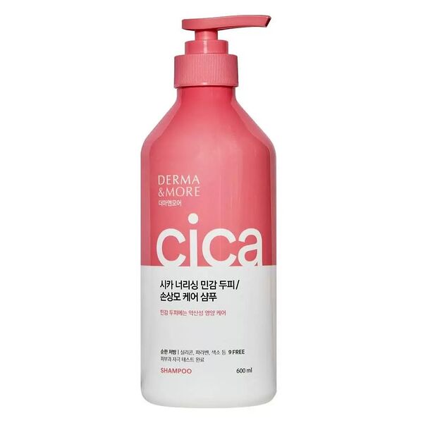 Шампунь Derma & More Cica Nourihing для поврежденных волос и чувствительной кожи головы 600 мл