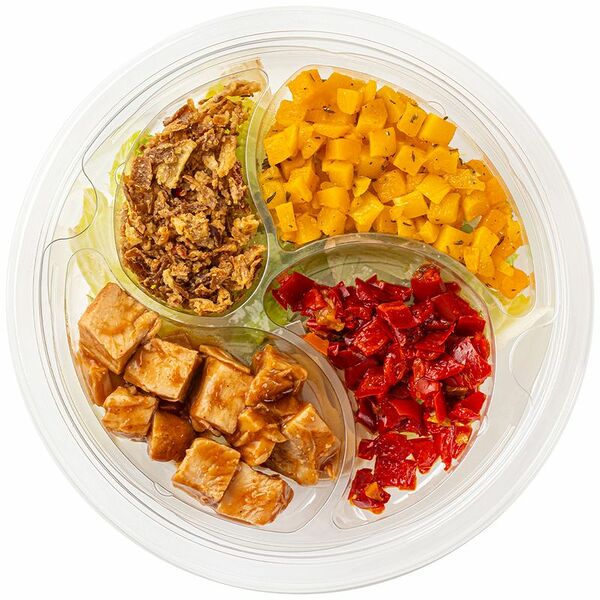 Салат с индейкой-барбекю Перекрёсток Select 210 г