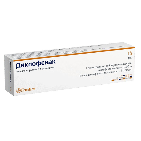 Диклофенак гель 1% 40 г