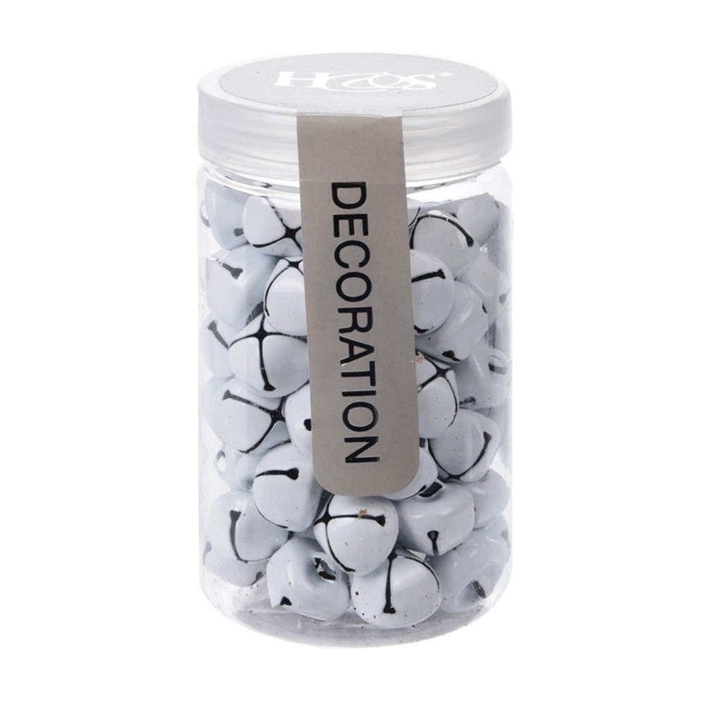 

Декоративное украшение Koopman International «Бубенчики в баночке» металлические, цвет белый, 2.5x2x1.5 см, 1 упаковка