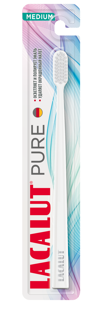 

Зубная щетка Lacalut Pure средняя, цвет в ассортименте