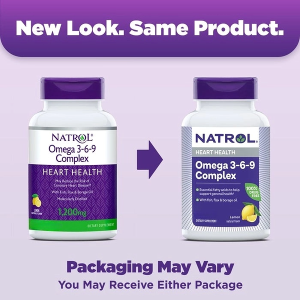 Natrol Omega 3-6-9 Complex капсулы 1200 мг лимон 60 шт.