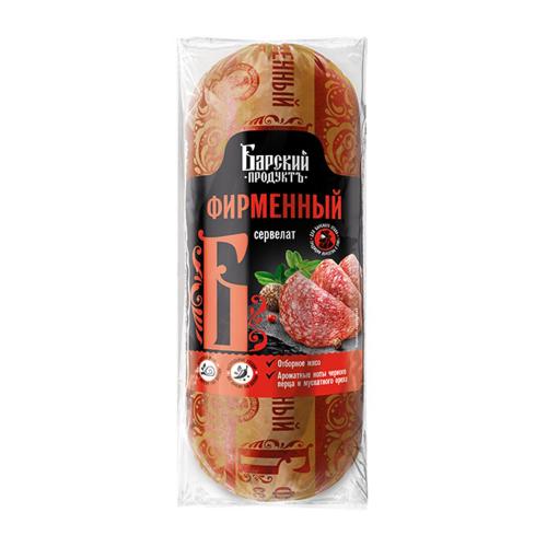 

Колбаса Барский продукт Сервелат Фирменный варено-копченый 400 г