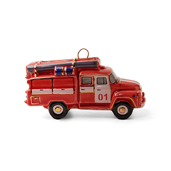 

Игрушка для елки Пожарная машина Фарфоровая Мануфактура, Россия