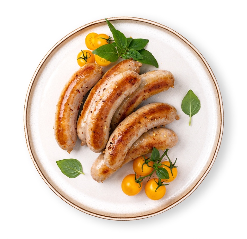 

Колбаски с индейкой и сливками