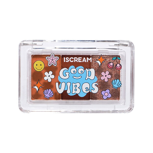 Тени для век из палетки Iscream GOOD VIBES 1 0,5 г х 3 шт