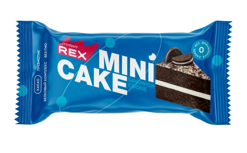

Пирожное протеиновое ProteinRex Mini Cake Сэндвич-печенье Орео 40 г