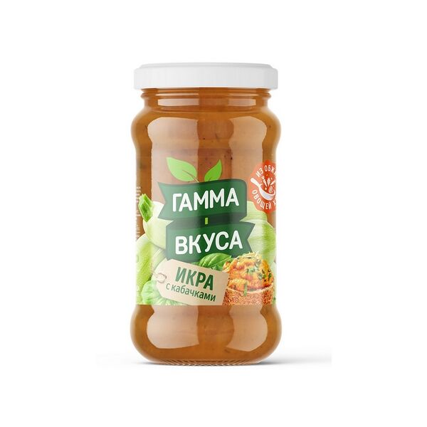 Икра из овощей С кабачками стерилиз 480г Гамма вкуса
