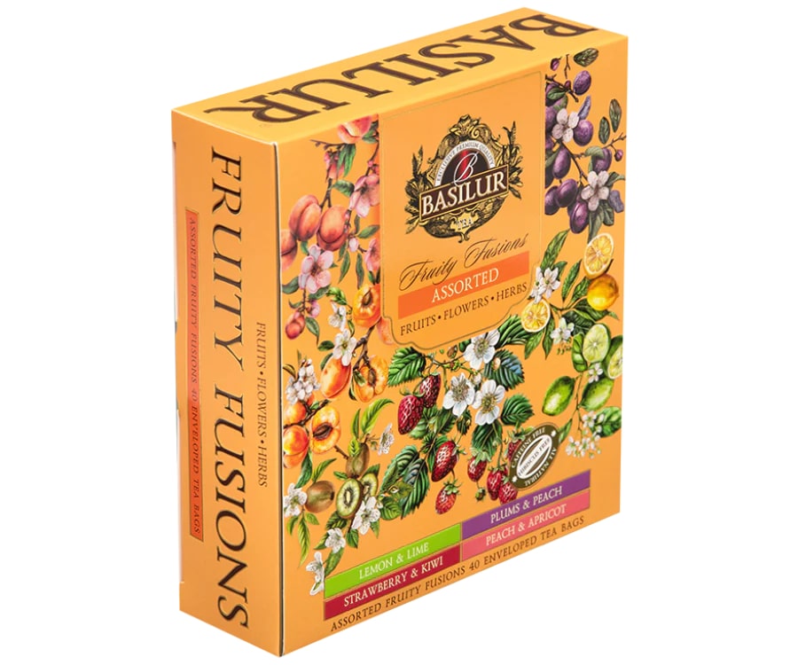 

Чай зеленый Basilur Fruity Fusions ассорти к/уп, 40 шт x 1.8 г