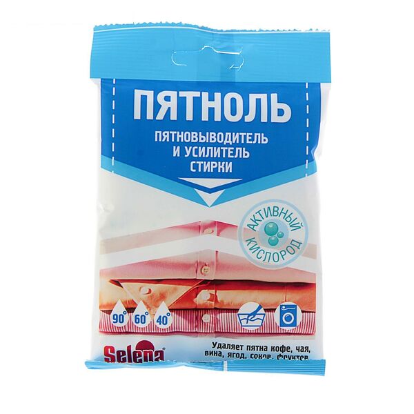 Пятновыводитель Selena Пятноль усилитель стирки, 90 г