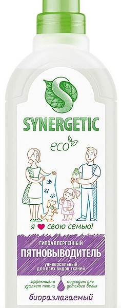 Пятновыводитель жидкий Synergetic универсальный 1 л