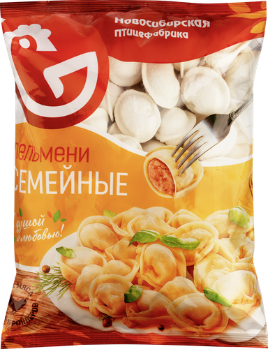 

Пельмени Новосибирская птицефабрика Семейные 800 г