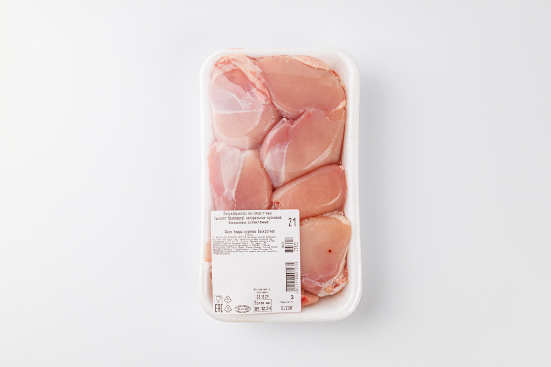 

Филе бедра цыпленка-бройлера ВкусВилл бескостное вес