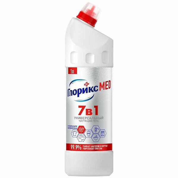 Чистящий гель Glorix Ультра гигиена универсальный дезинфицирующий 1 л