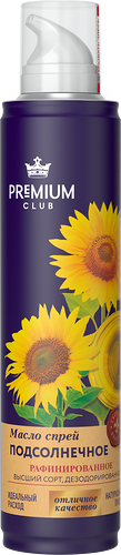 Масло-спрей подсолнечное Premium Club рафинированное дезодорированное 250 мл