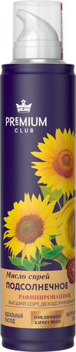 

Масло-спрей подсолнечное Premium Club рафинированное дезодорированное 250 мл