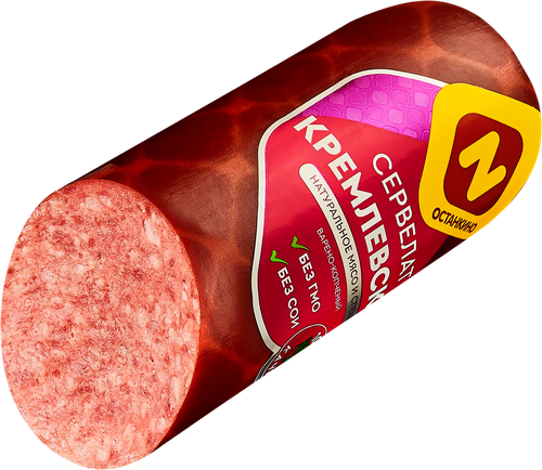 

Колбаса варено-копченая Останкино Сервелат Кремлевский 330 г