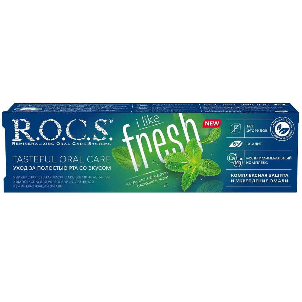 

Паста зубная R.O.C.S. i Like Fresh Мята 74 г