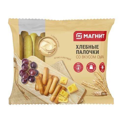Хлебные палочки Магнит вкус сыра 200 г