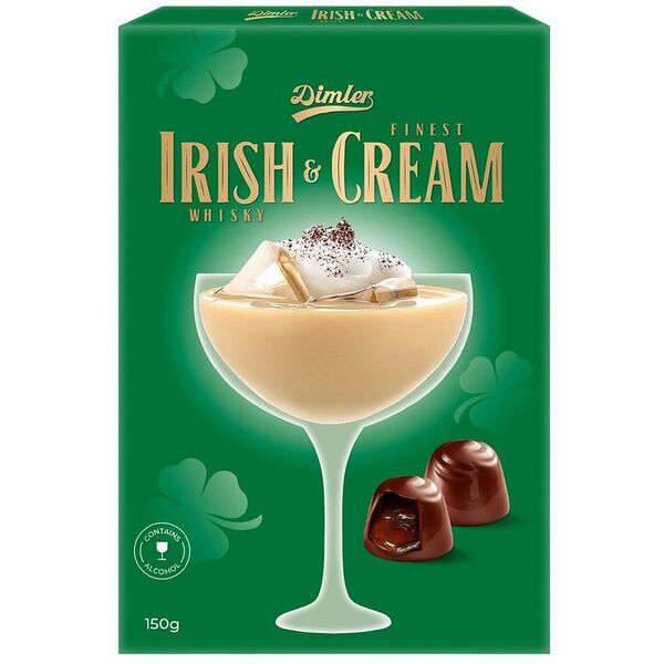 Конфеты DIMLER Irish Whiskey с алкогольной начинкой сливочный ликер, 150 г