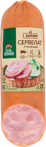 

Сервелат варёно-копчёный Село Зелёное Рубленый с дымком 300 г