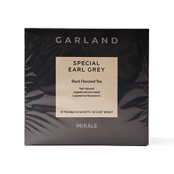

Чай чёрный Garland Special Earl Grey EXCLUSIVE пакетированный 20 х 4 г, Россия