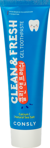 

Зубная паста Consly Clean&Fresh с кальцием и натуральной морской солью 105 г