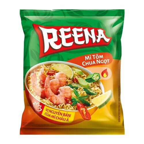Лапша быстрого приготовления Reena со вкусом креветки 65 г