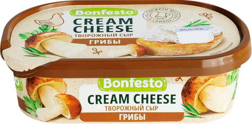

Сыр творожный Bonfesto Кремчиз Грибы 65% 140 г