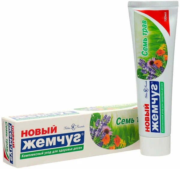 Зубная паста Новый жемчуг Семь трав